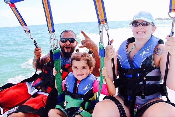Parasailing over the Historic Key West Seaport - Out Toward the Florida Keys National Marine Sanctuary Area