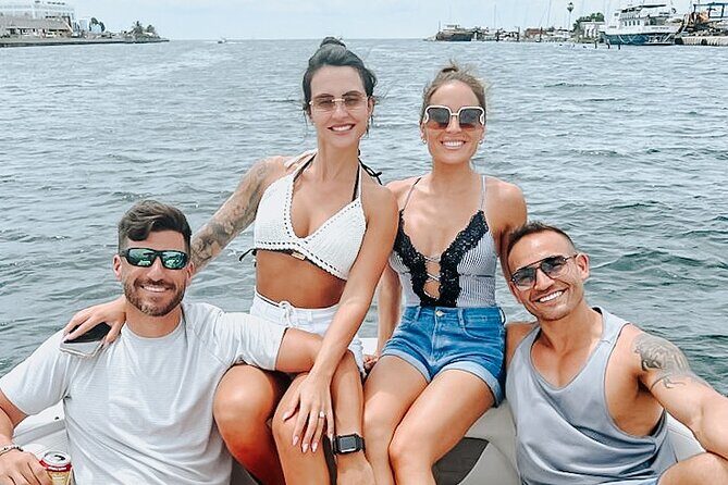 Private boat Charter key west, Dolphin tour, Snorkeling & Sandbar - Sandbar Time From The Boat: Calm Water, Easy Relaxing